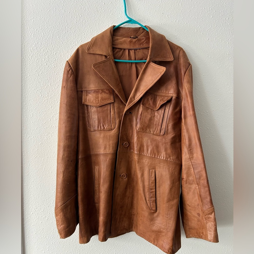 Soft leather jacket